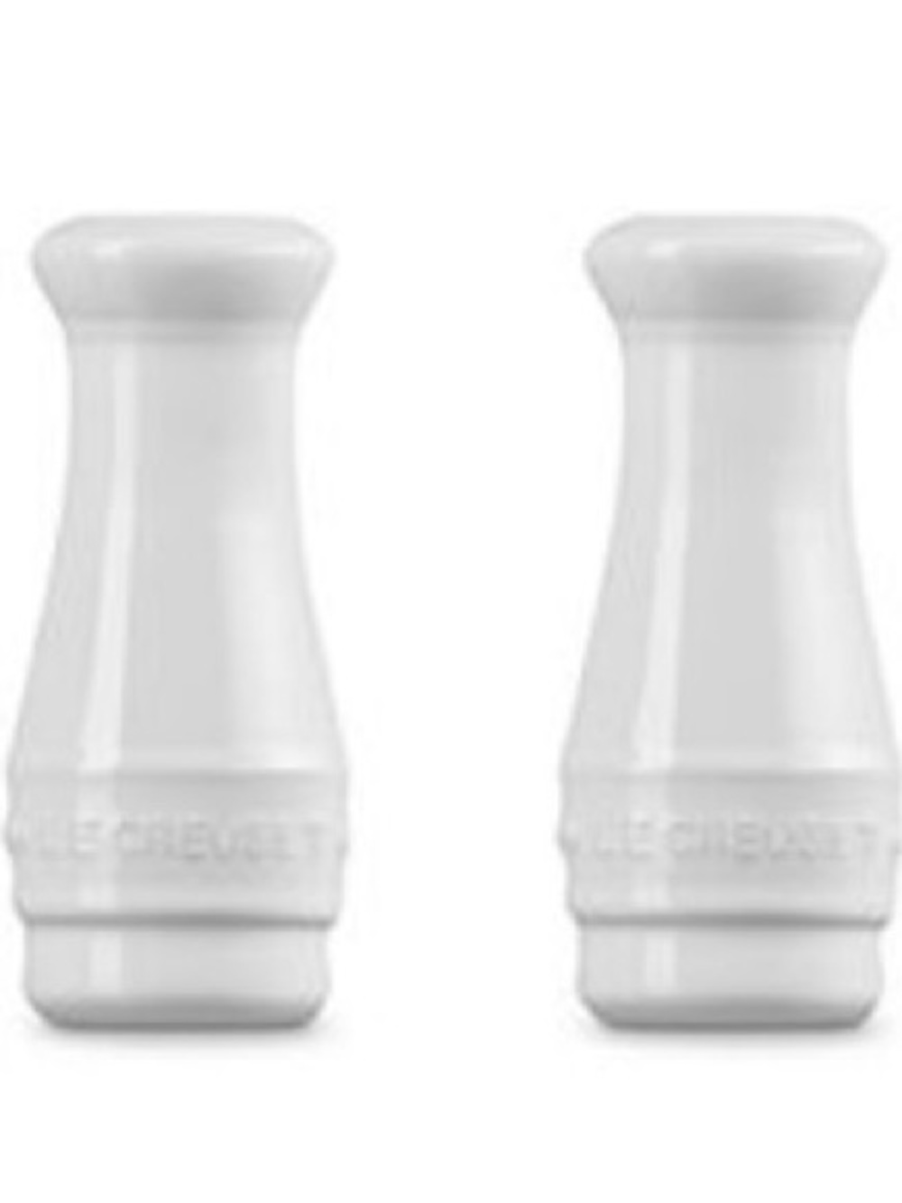 Le Creuset White Salt and Pepper Shaker Set